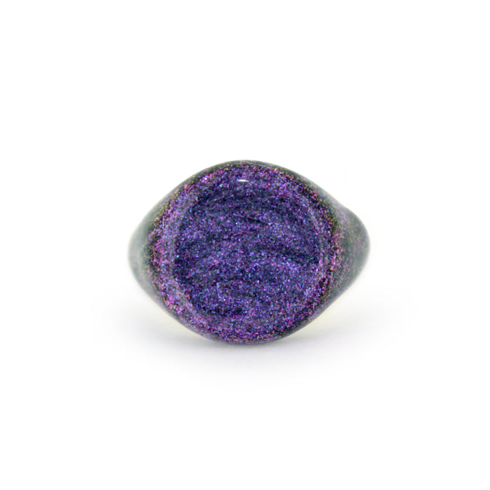 Purple Sky Shimmer Shine Signet Ring | Sky