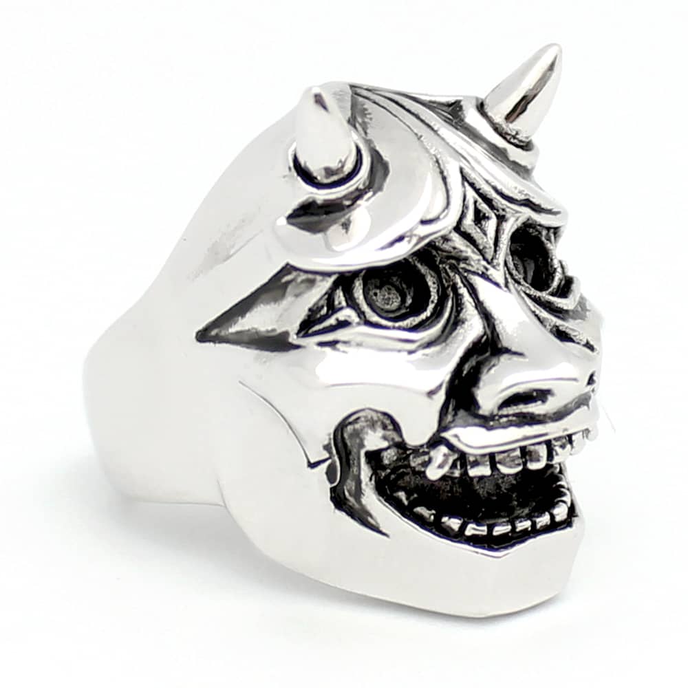 Hannya Devils Ring Silver | Ancient Story