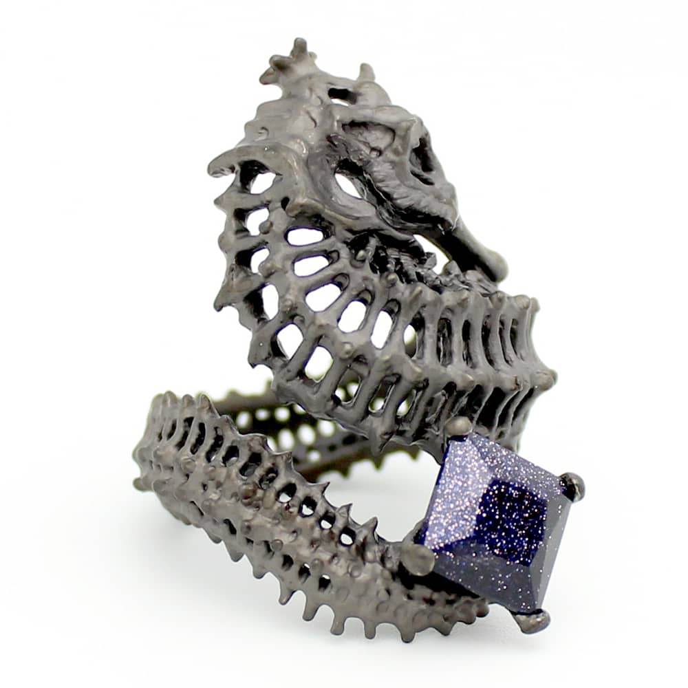 Reef Baron Ring Black Satin | Sea Affair