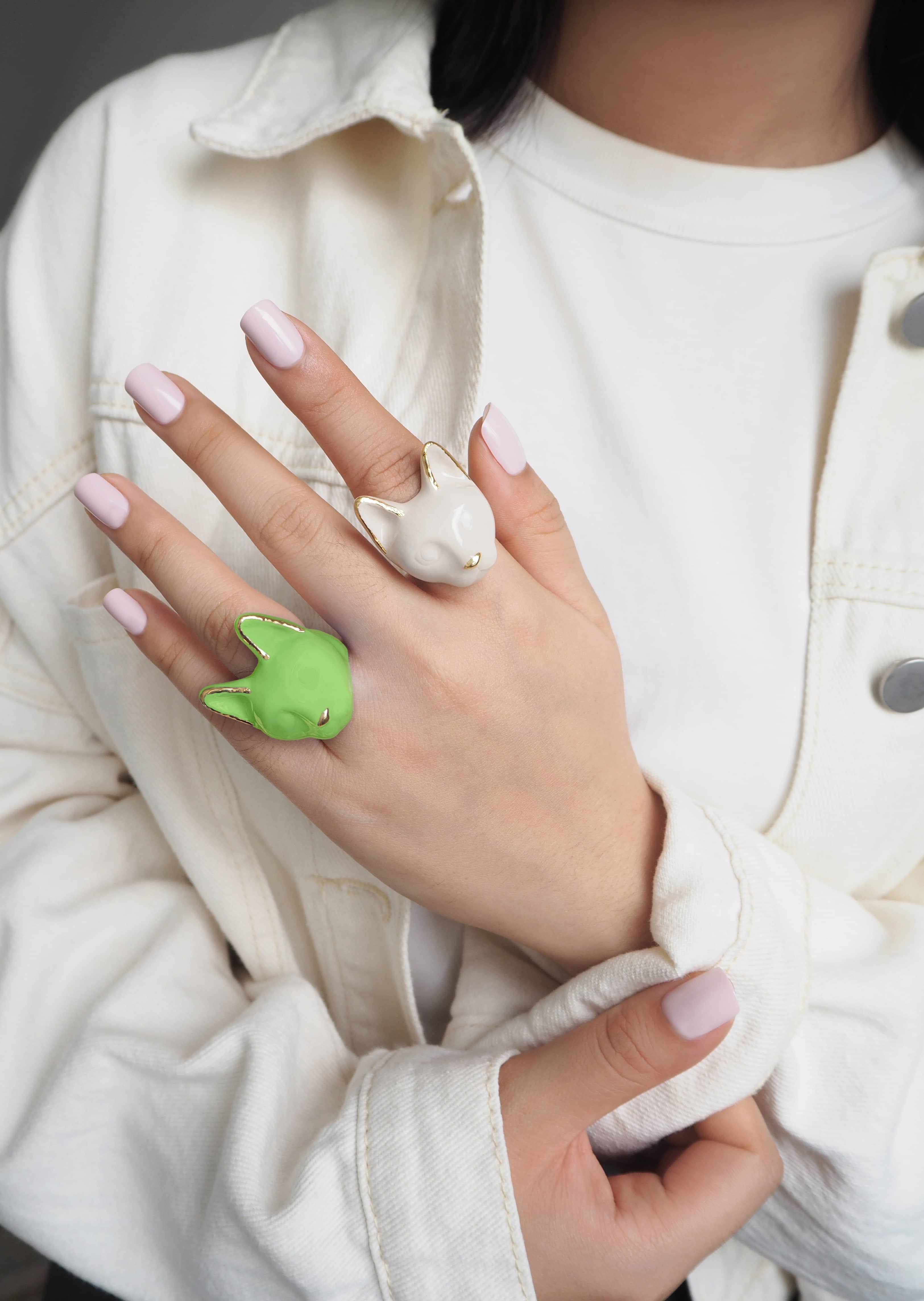 Mono Gentle Smoke Cat Ring | MaewMarch