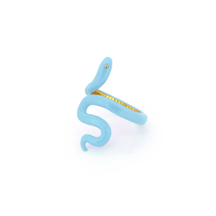 M Snake Blue Ring | Candy Snake