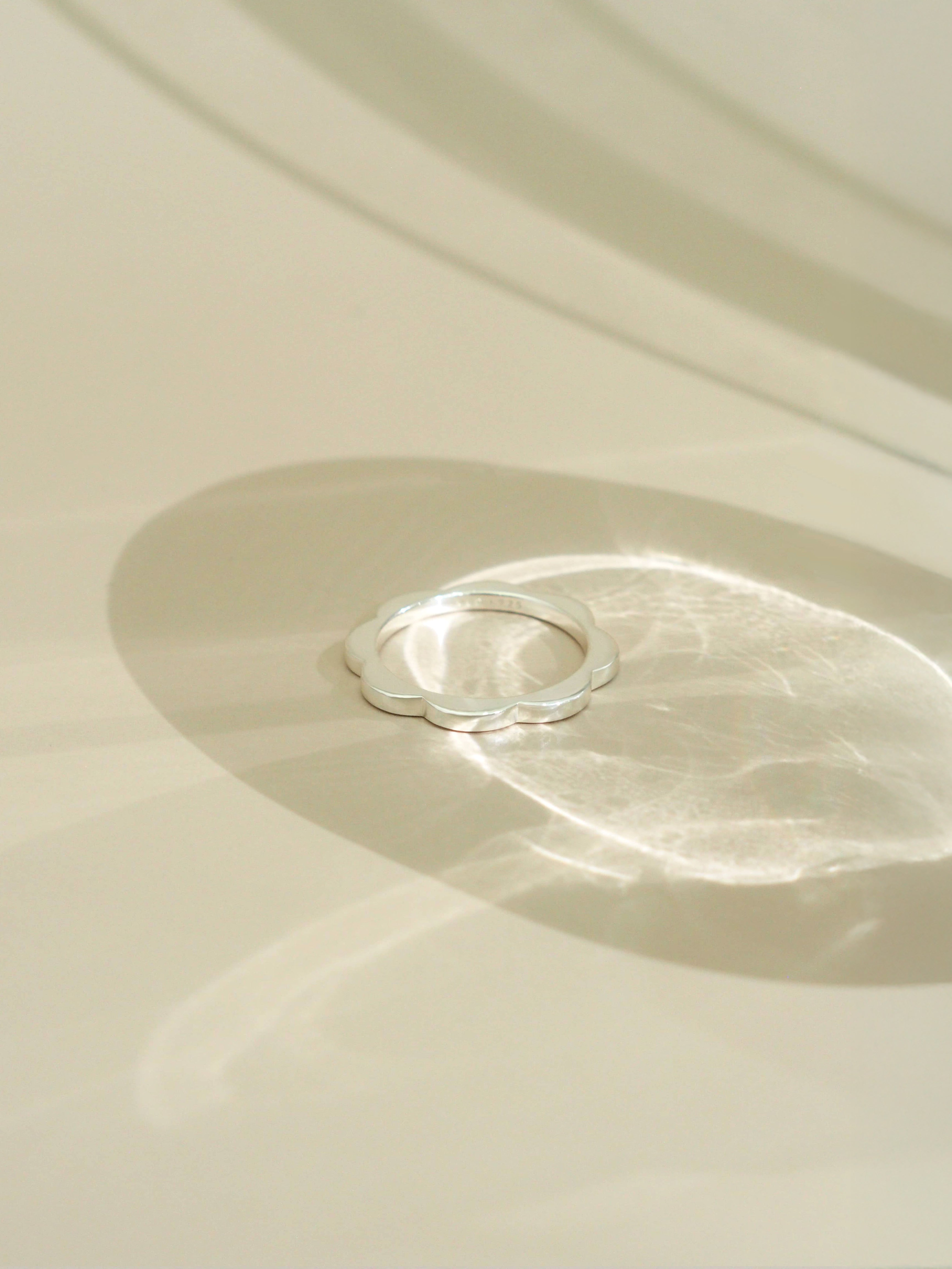 Bloom Slim Ring Silver or Gold | Everyday: Happy