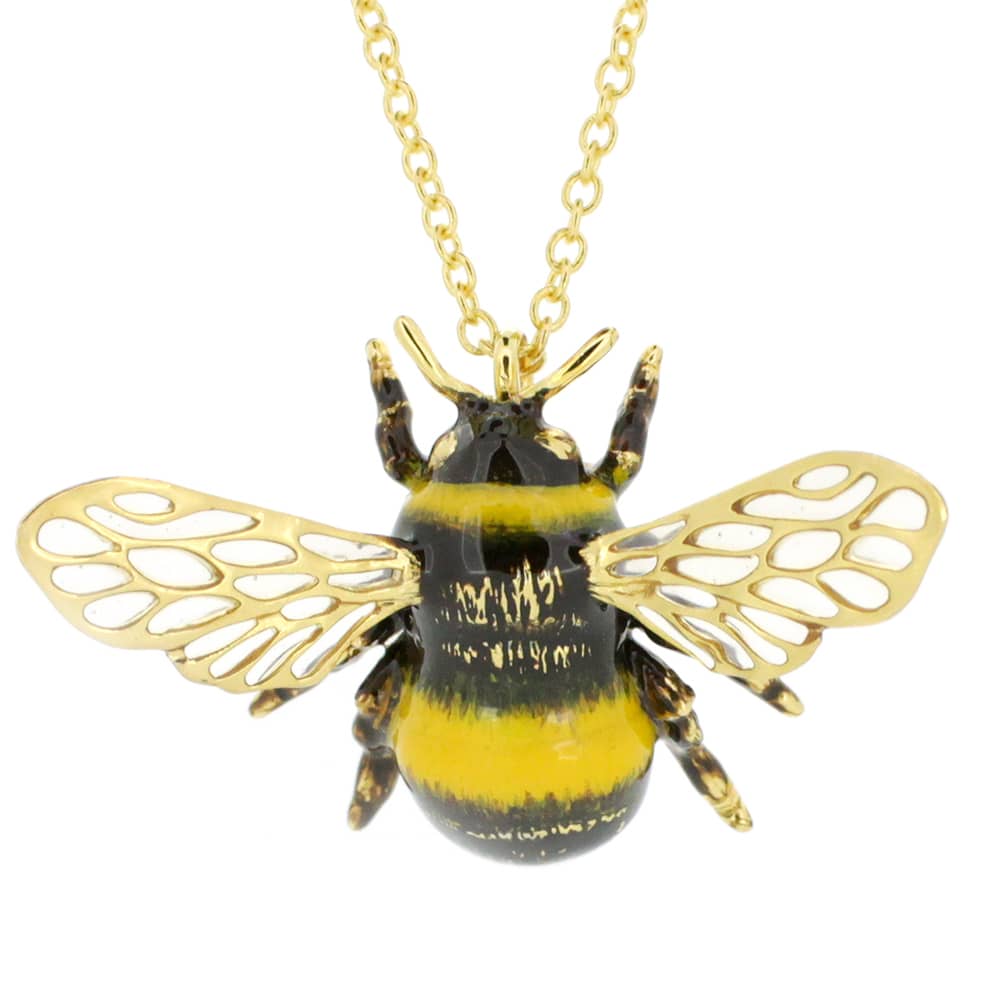 Unique necklace with a bee pendant for nature lovers.