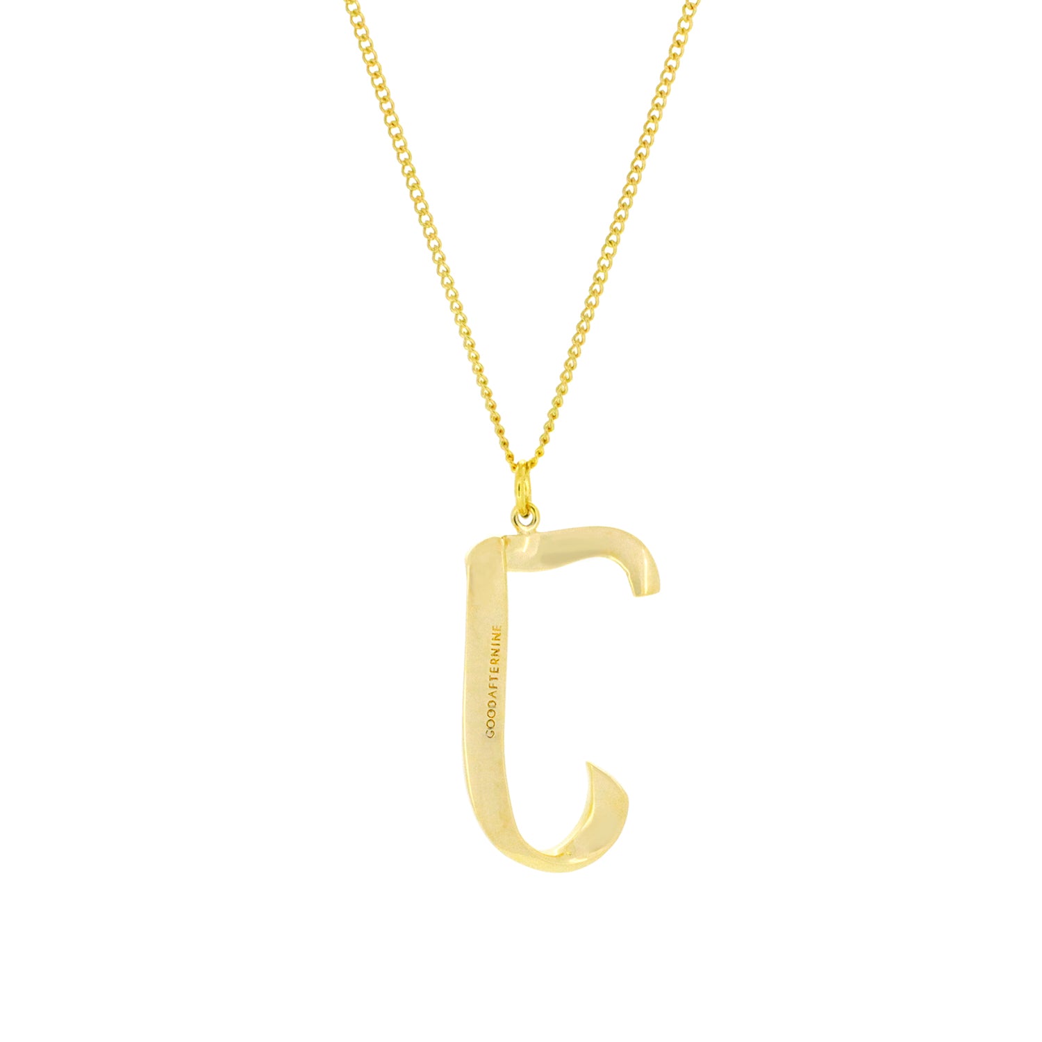 Elegant gold plating initial necklace featuring a stylish 'J' pendant.