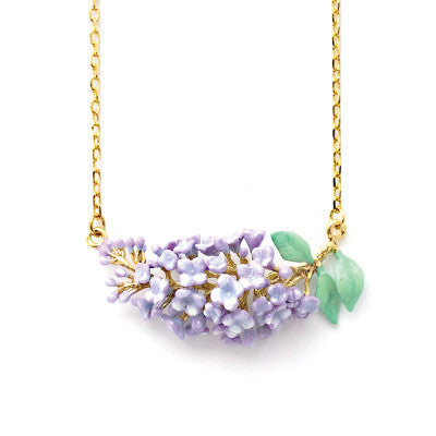 lavender flower jewelry Lilac Necklace