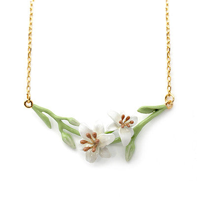 lily flower necklace Lily Necklace