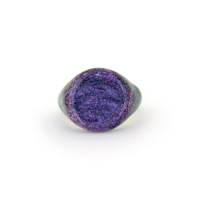 Purple Sky Shimmer Shine Signet Ring | Sky
