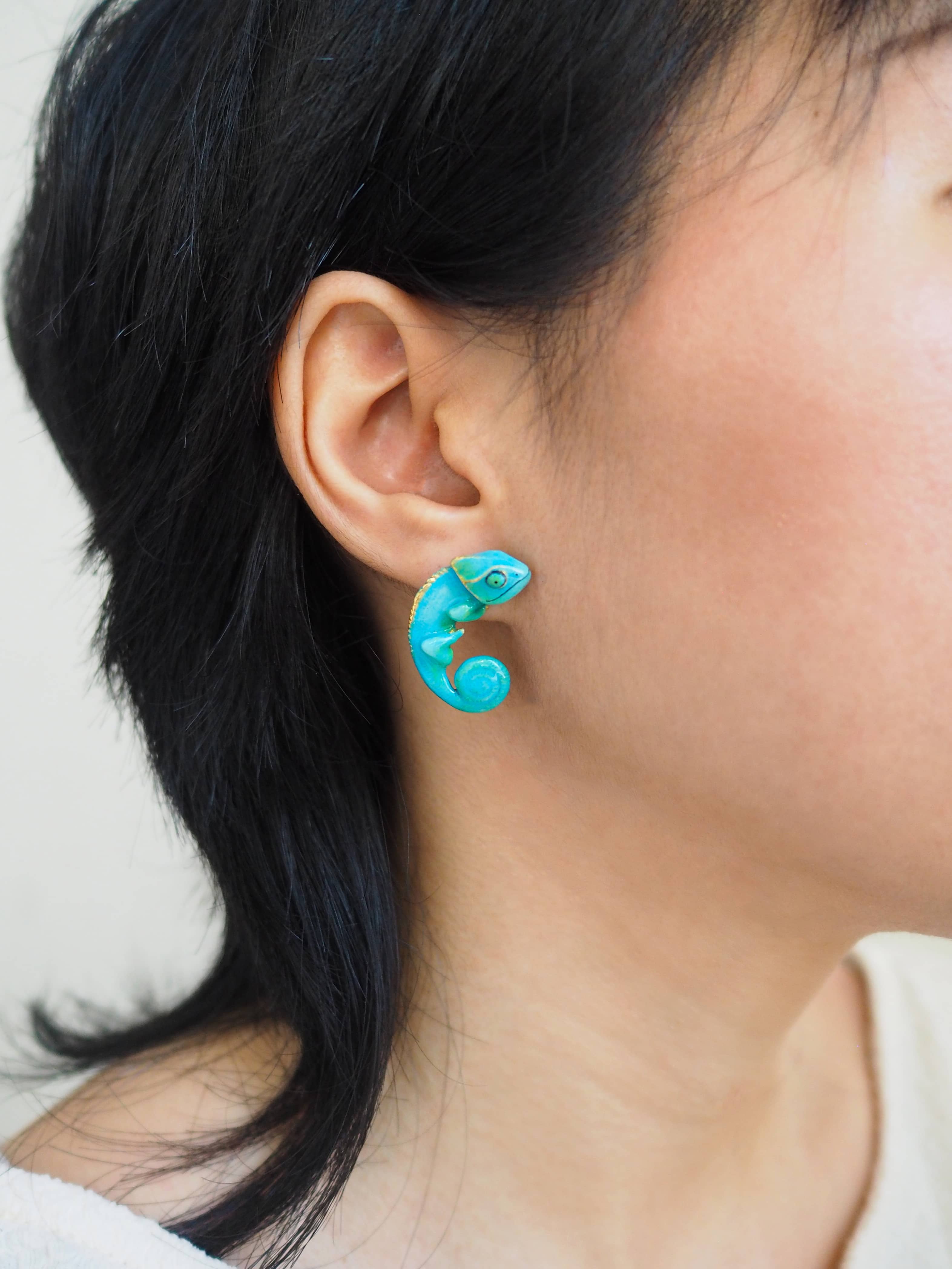 Chameleon Blue Earrings | Chameleon