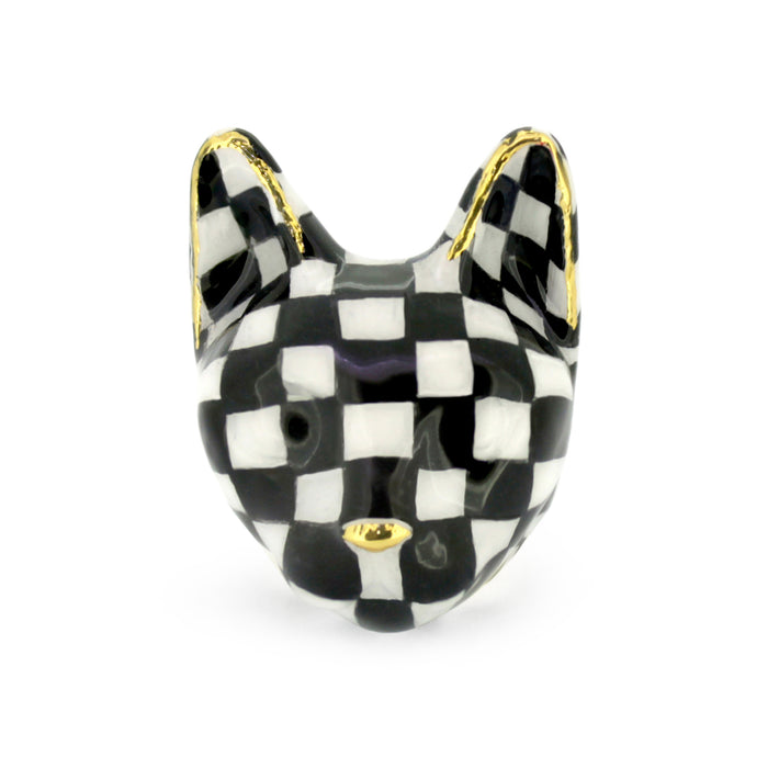 Checkered Cat Ring | MaewMarch