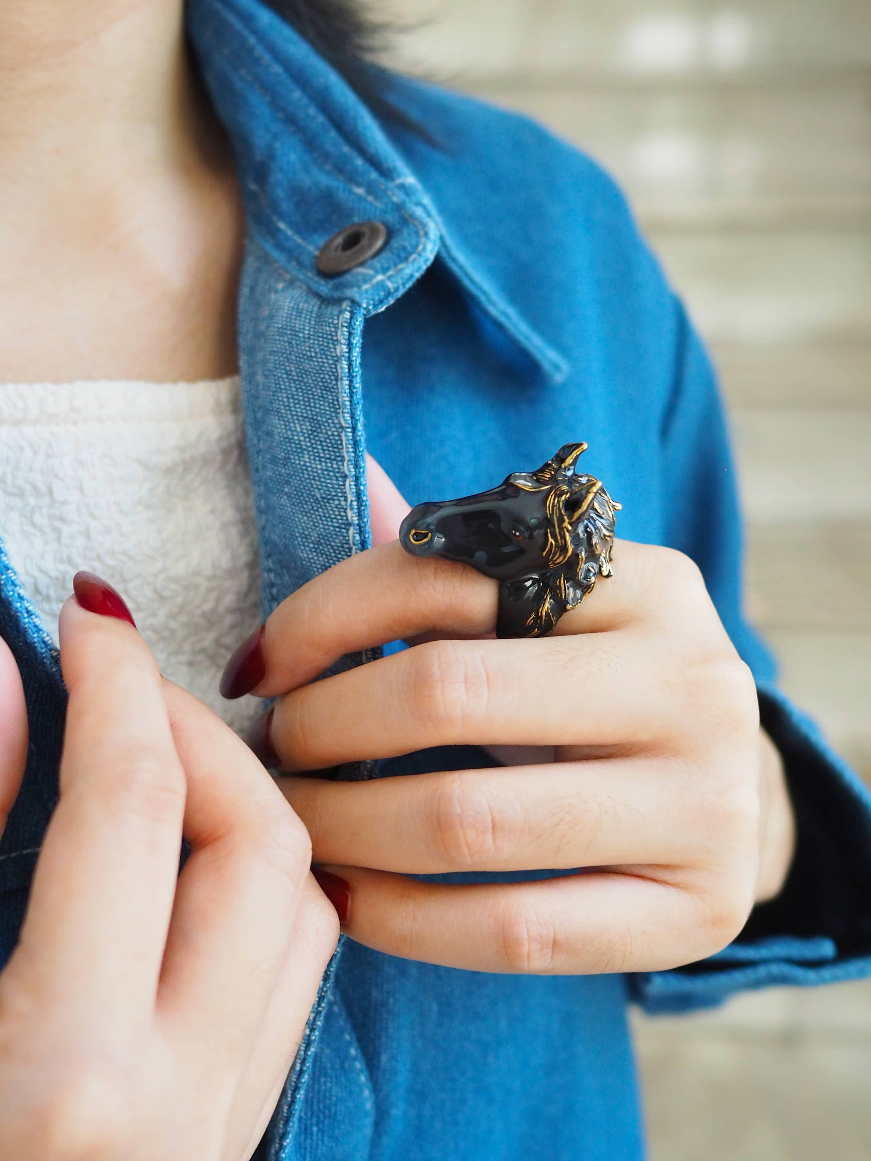 Horse Ring Black | Horse