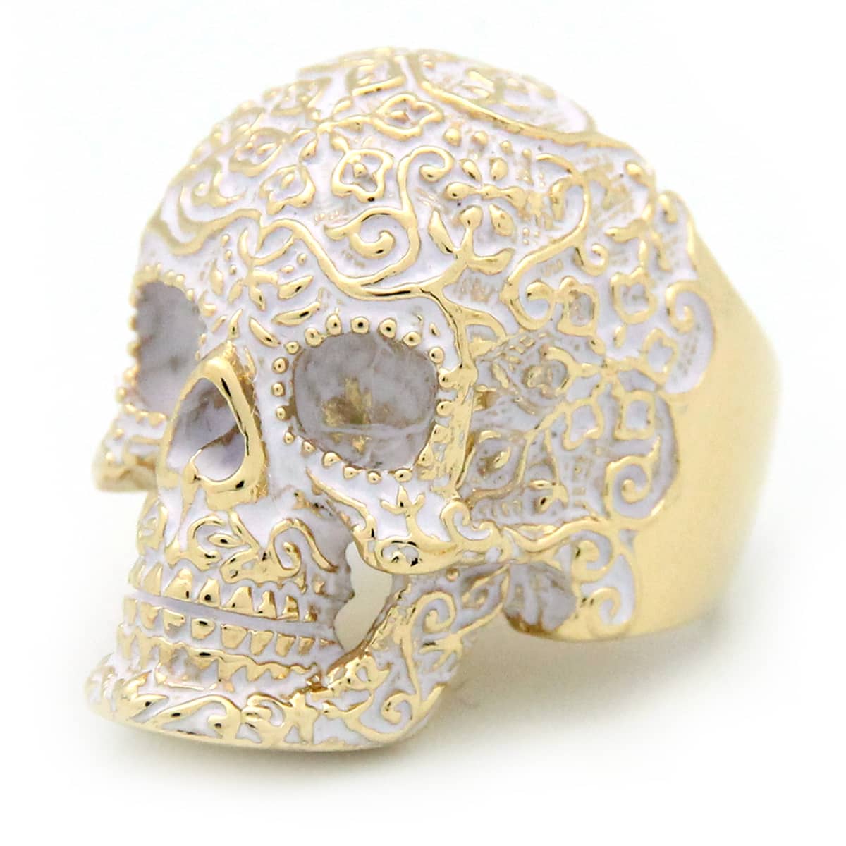 Filigree Skull Gold Ring | Filigree Skull