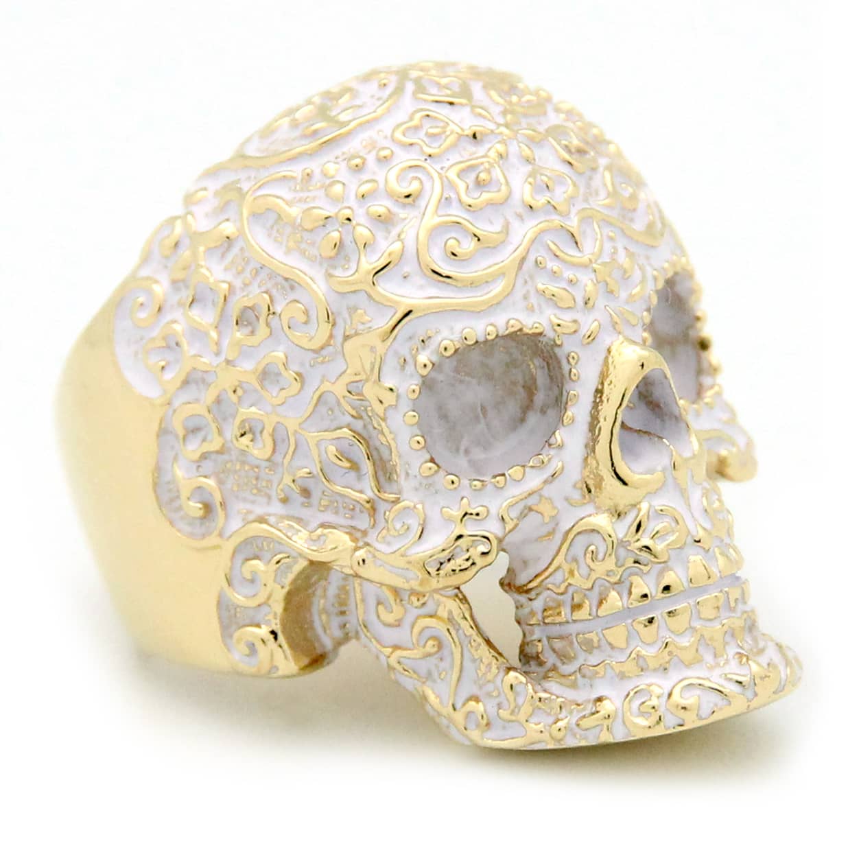 Filigree Skull Gold Ring | Filigree Skull