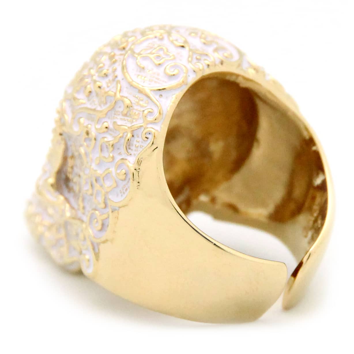 Filigree Skull Gold Ring | Filigree Skull