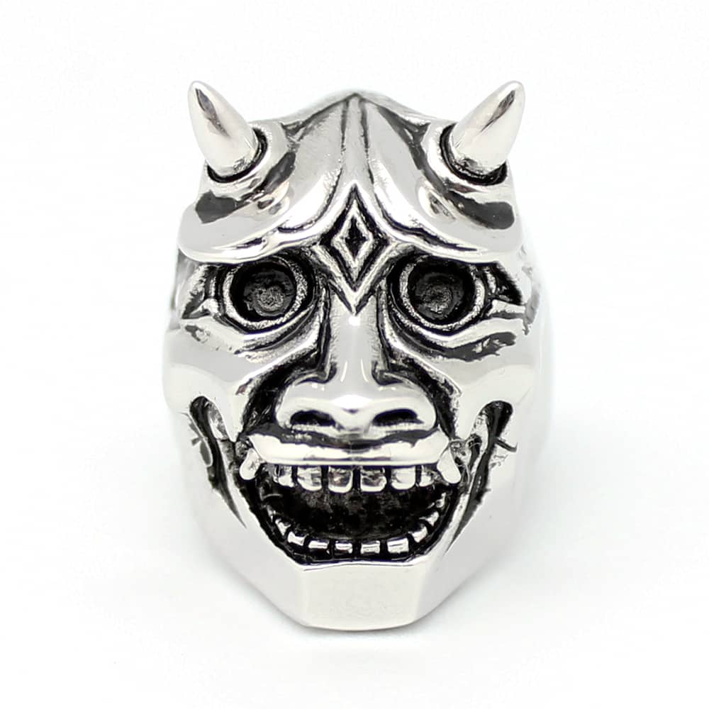 Hannya Devils Ring Silver | Ancient Story
