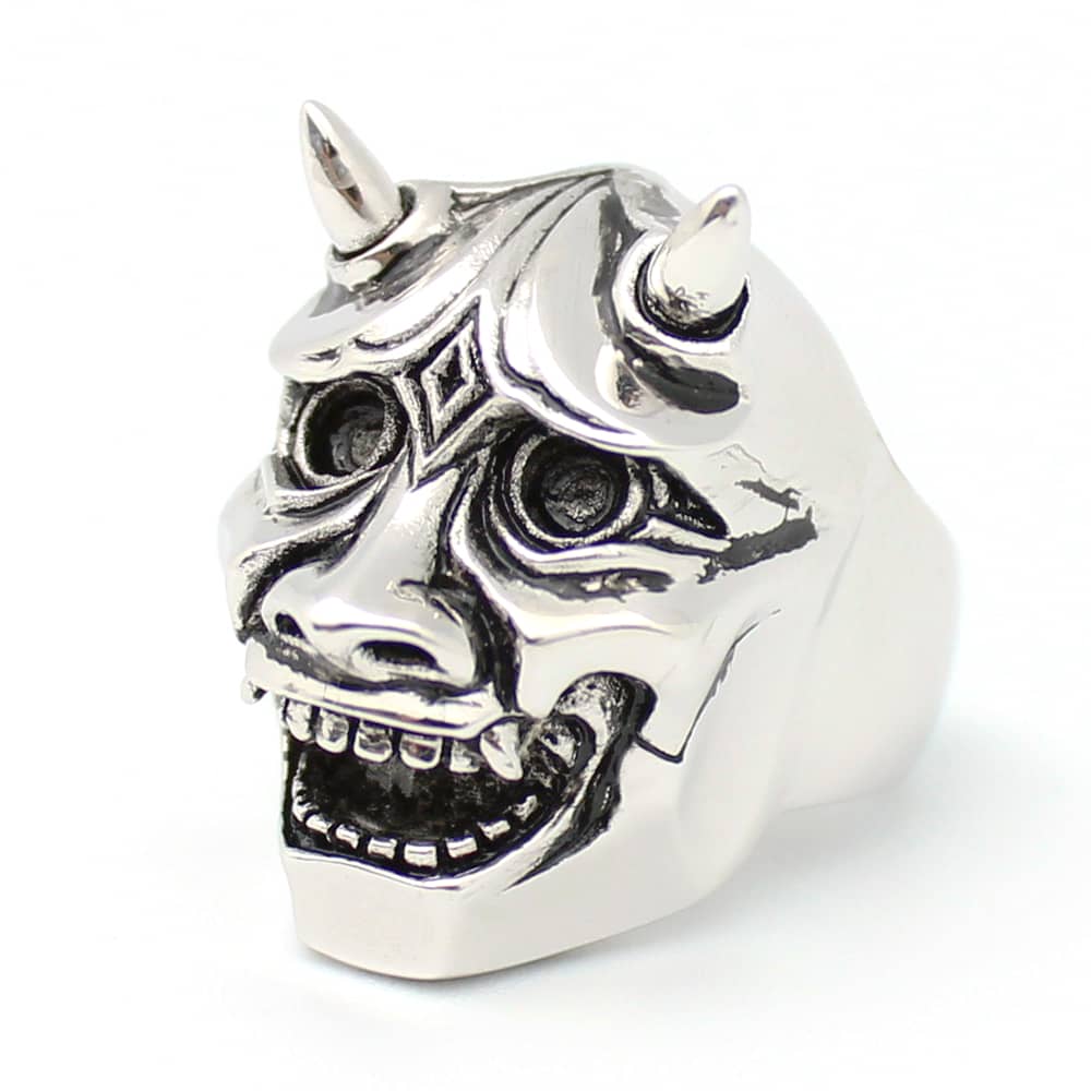 Hannya Devils Ring Silver | Ancient Story