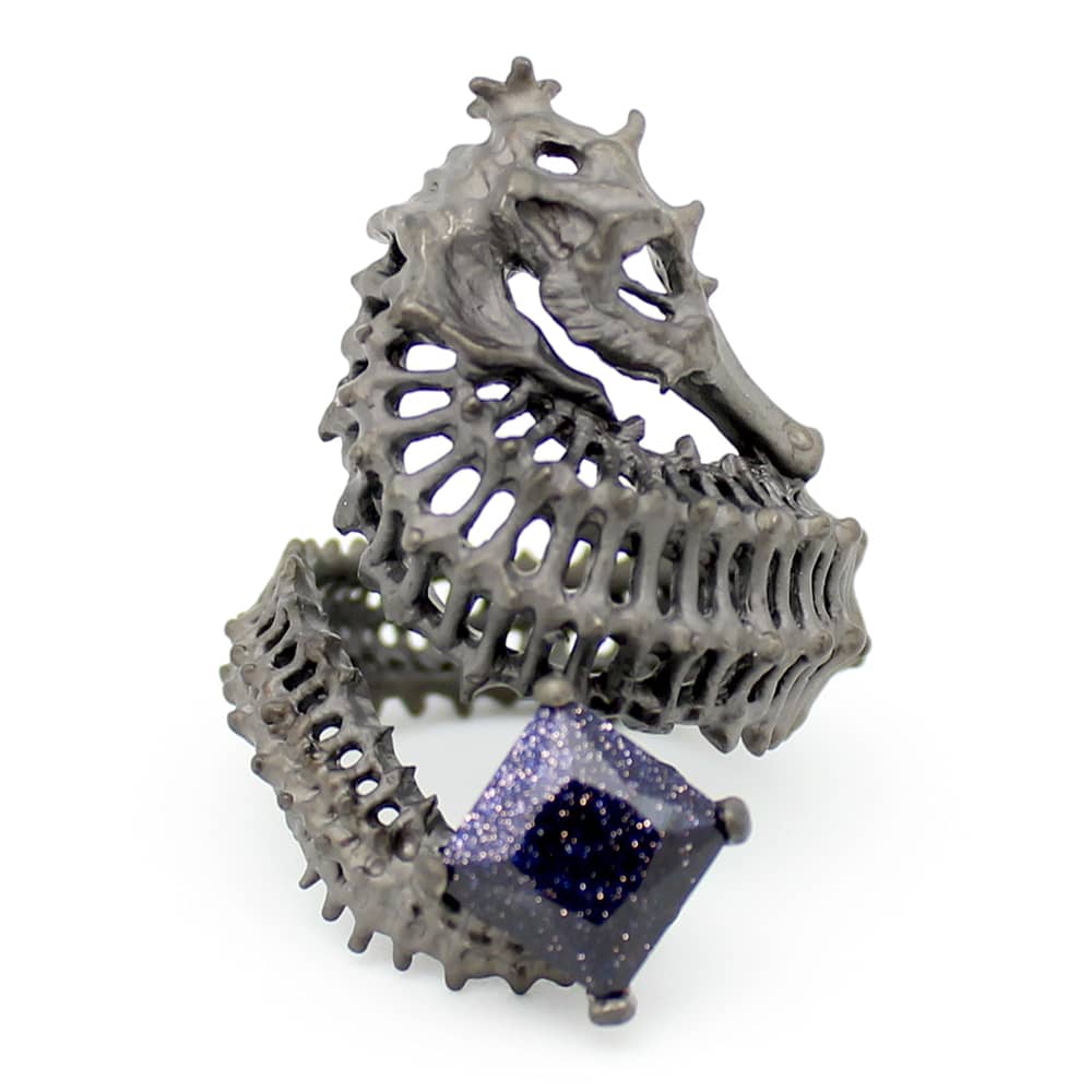 Reef Baron Ring Black Satin | Sea Affair