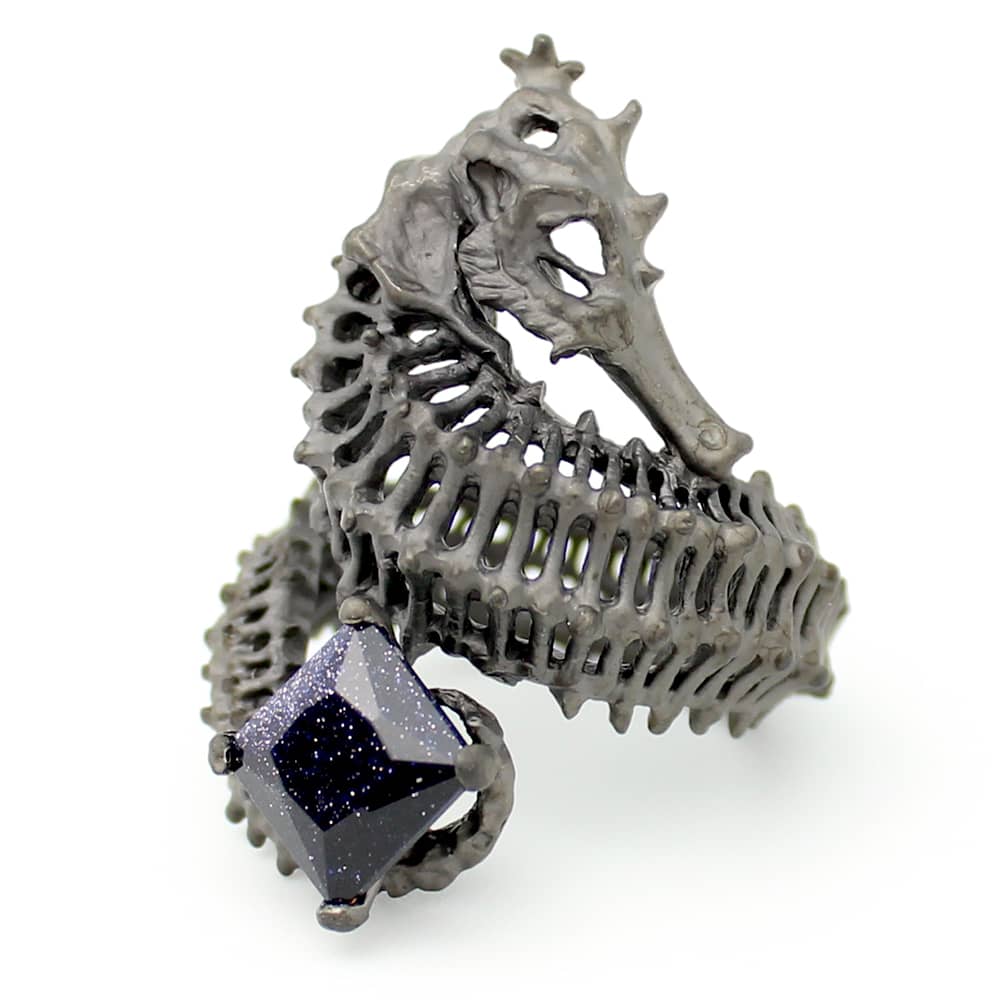 Reef Baron Ring Black Satin | Sea Affair
