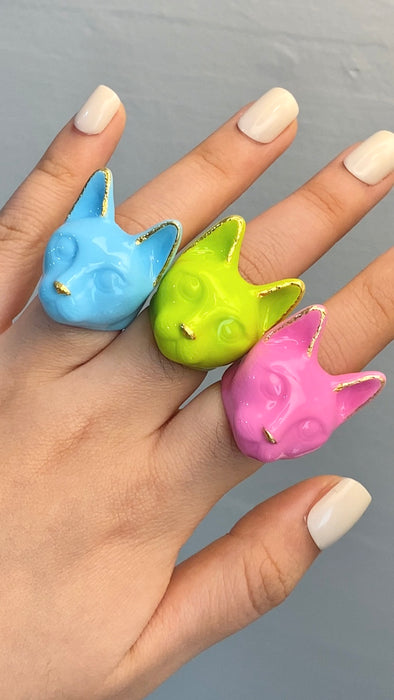 Sky Blue Cat Ring | MaewMarch