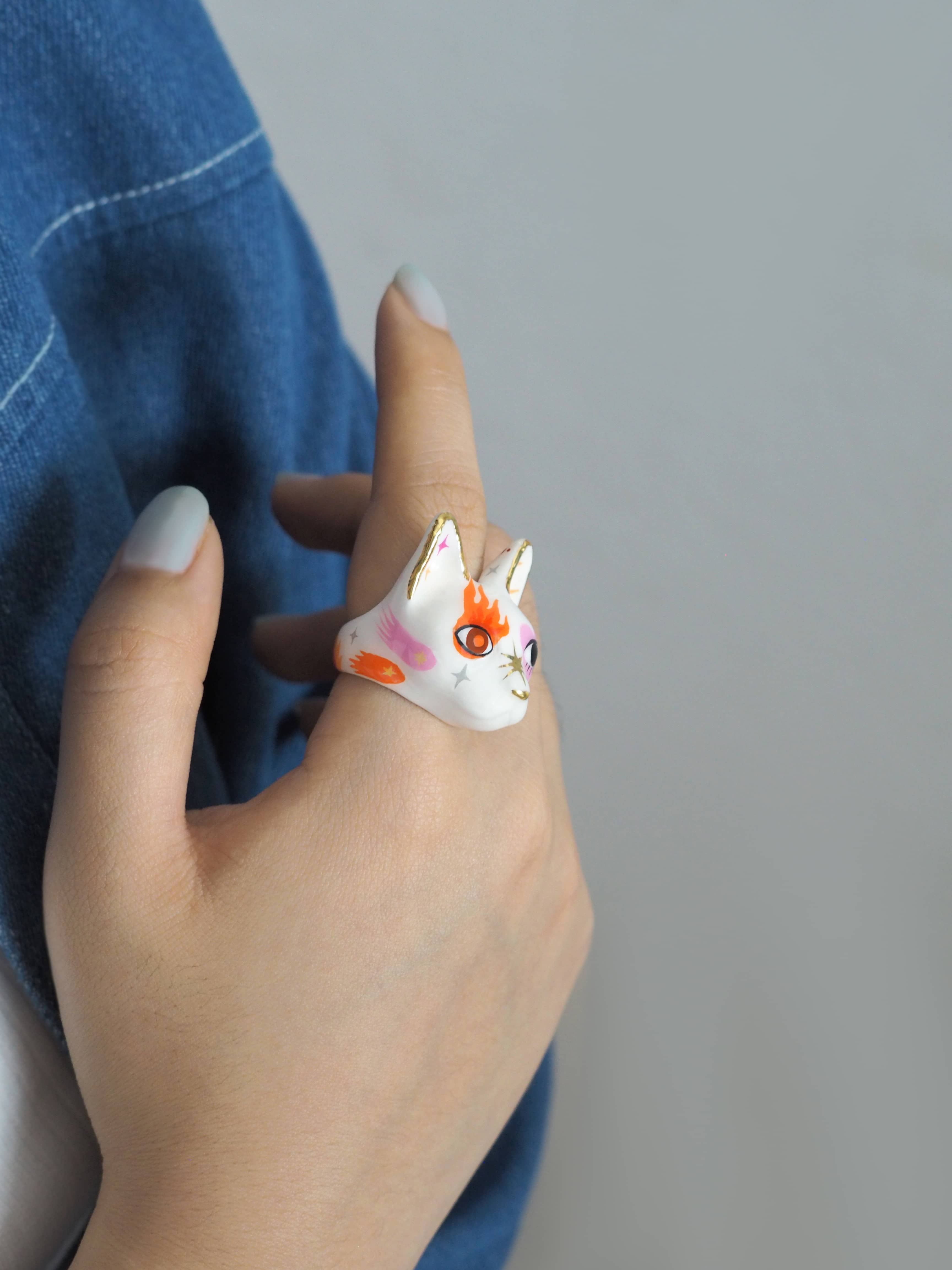 Love Fire Cat Ring | MaewMarch