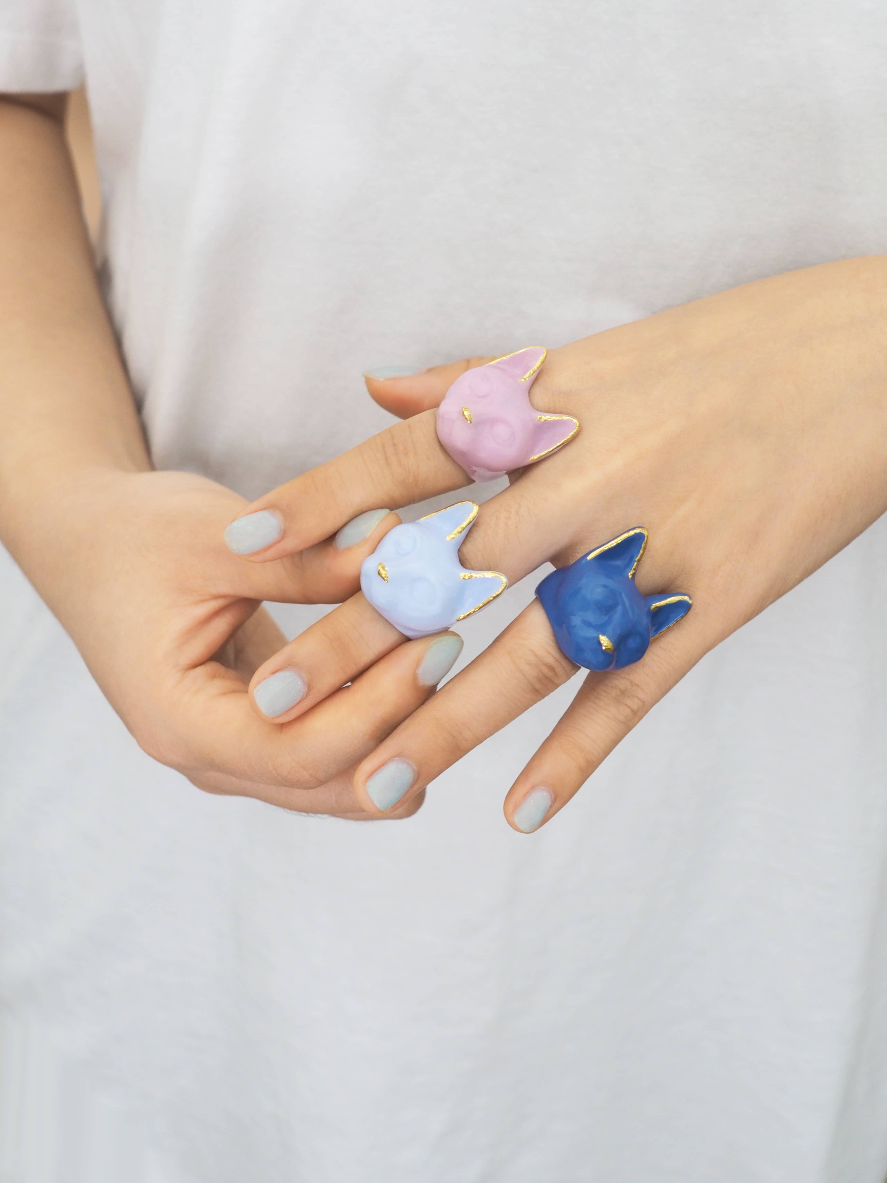 Dreaming Blue Cat Ring  | MaewMarch