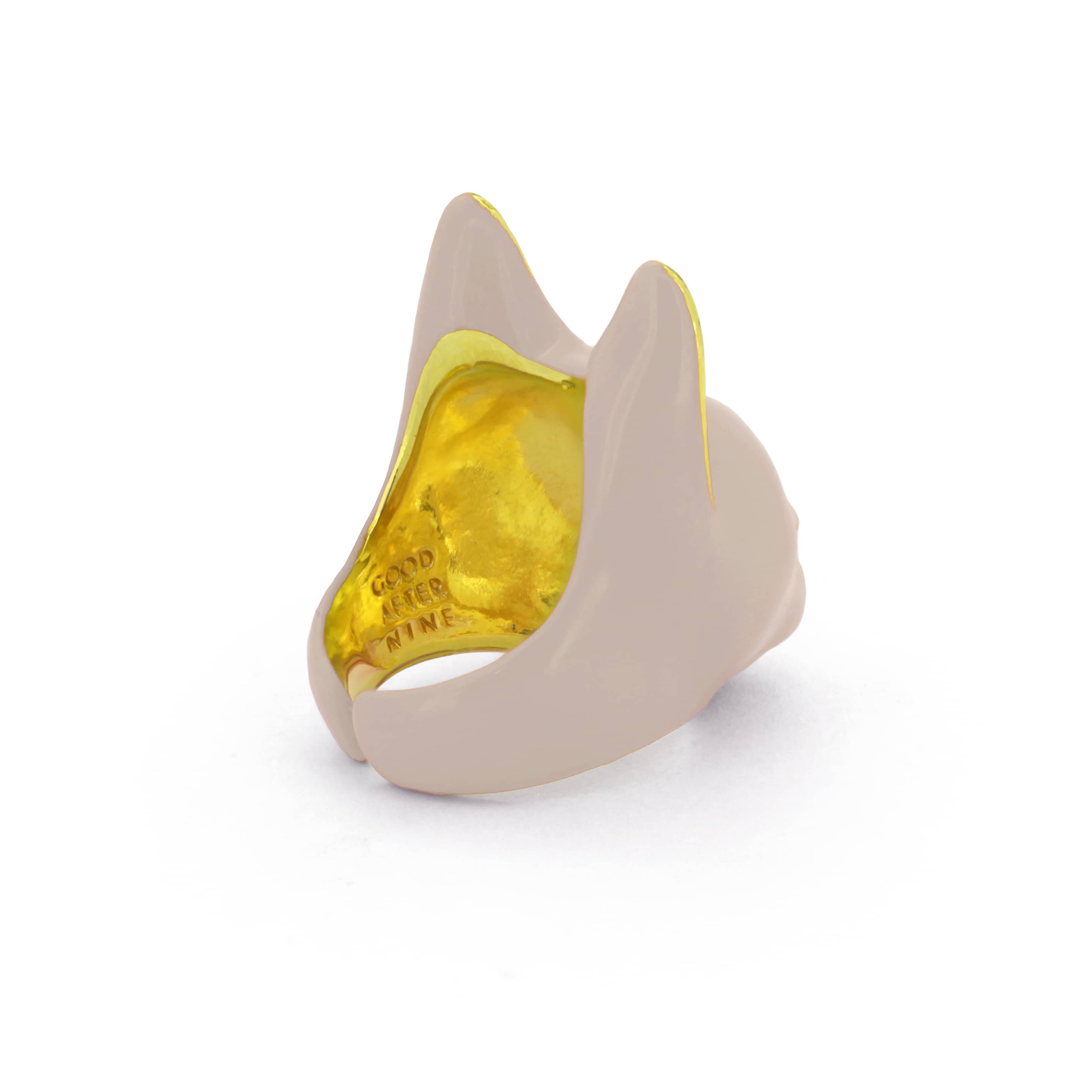 Mono Rose Clay Cat Ring  | MaewMarch