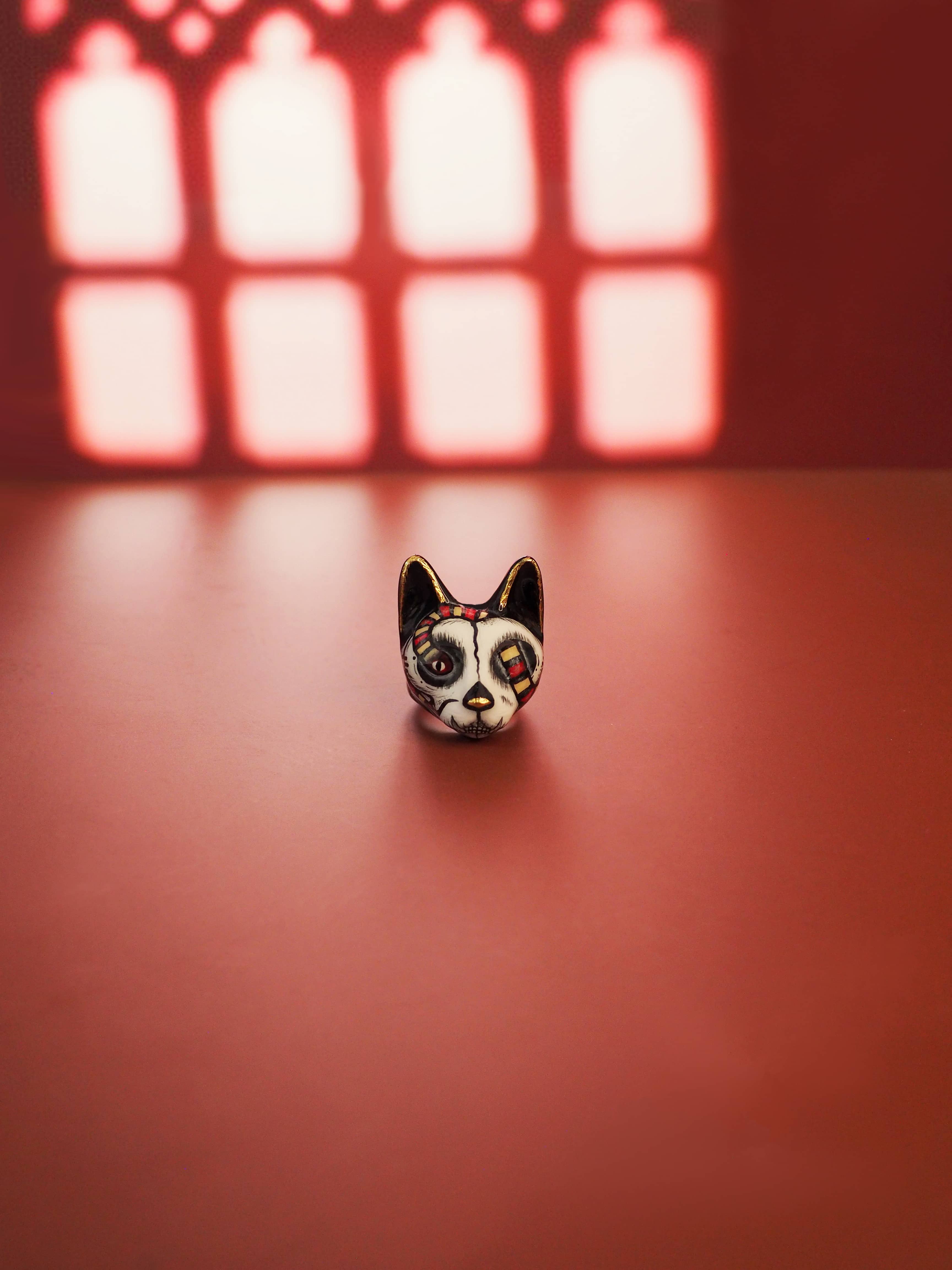 Snake Skull Cat Ring | MaewMarch