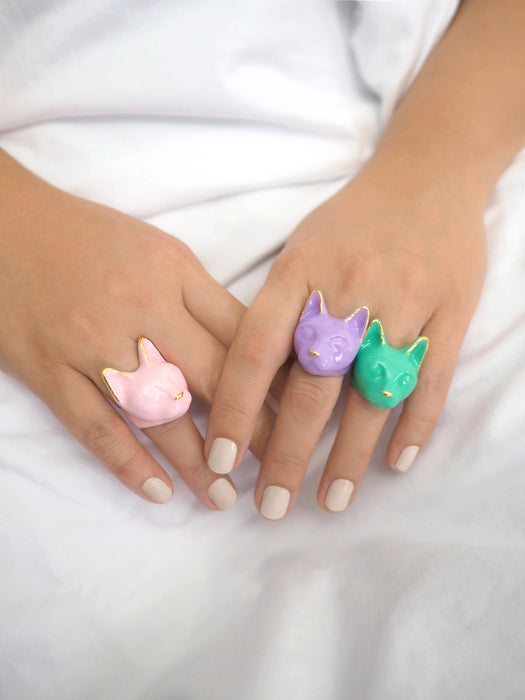 Emerald Cat Ring | MaewMarch