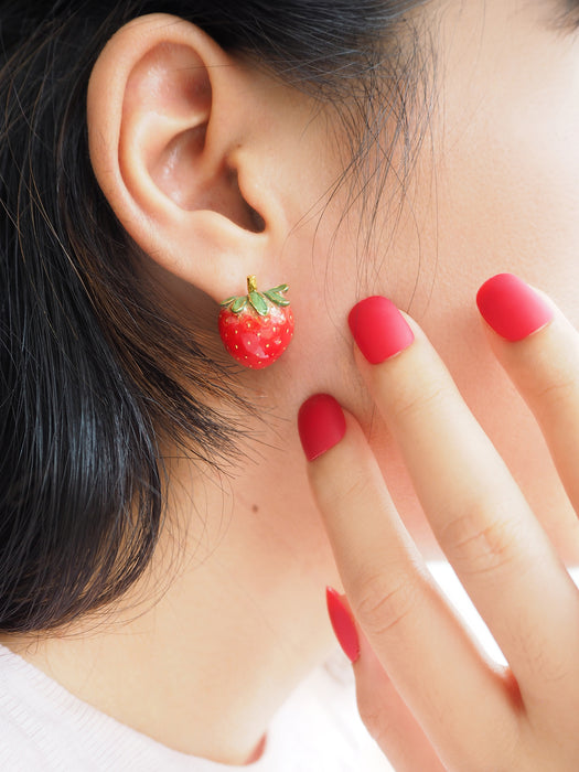 Strawberry Blossom Stud Earrings | Strawberry Forever
