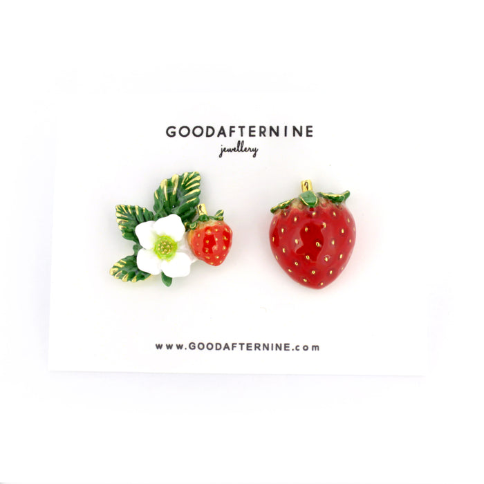 Strawberry Blossom Stud Earrings | Strawberry Forever
