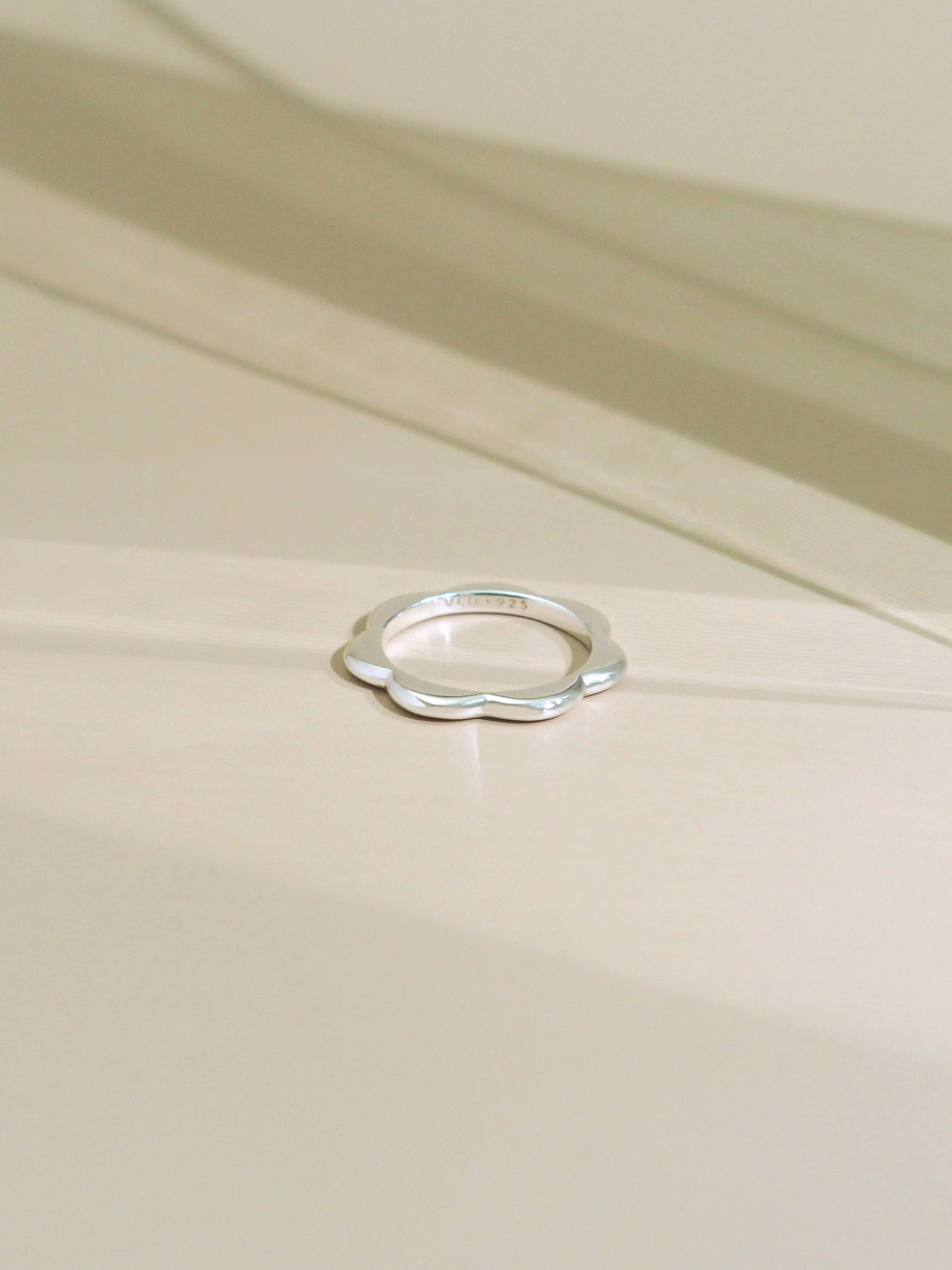 Blossom Slim Ring Silver or Gold | Everyday: Happy