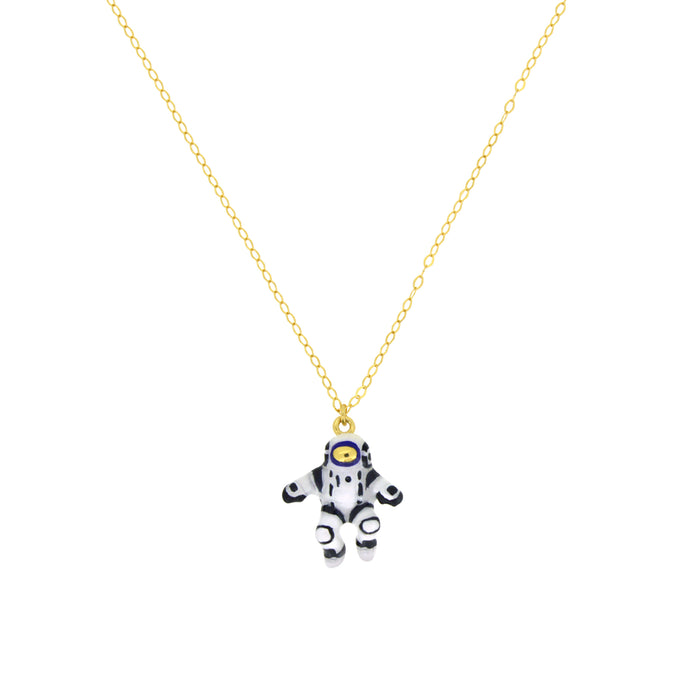 Space Walker Charms Pendant Necklace 925 Sterling Silver | Happy Story