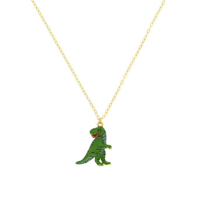 T-Rex Charms Pendant Necklace 925 Sterling Silver | Happy Story