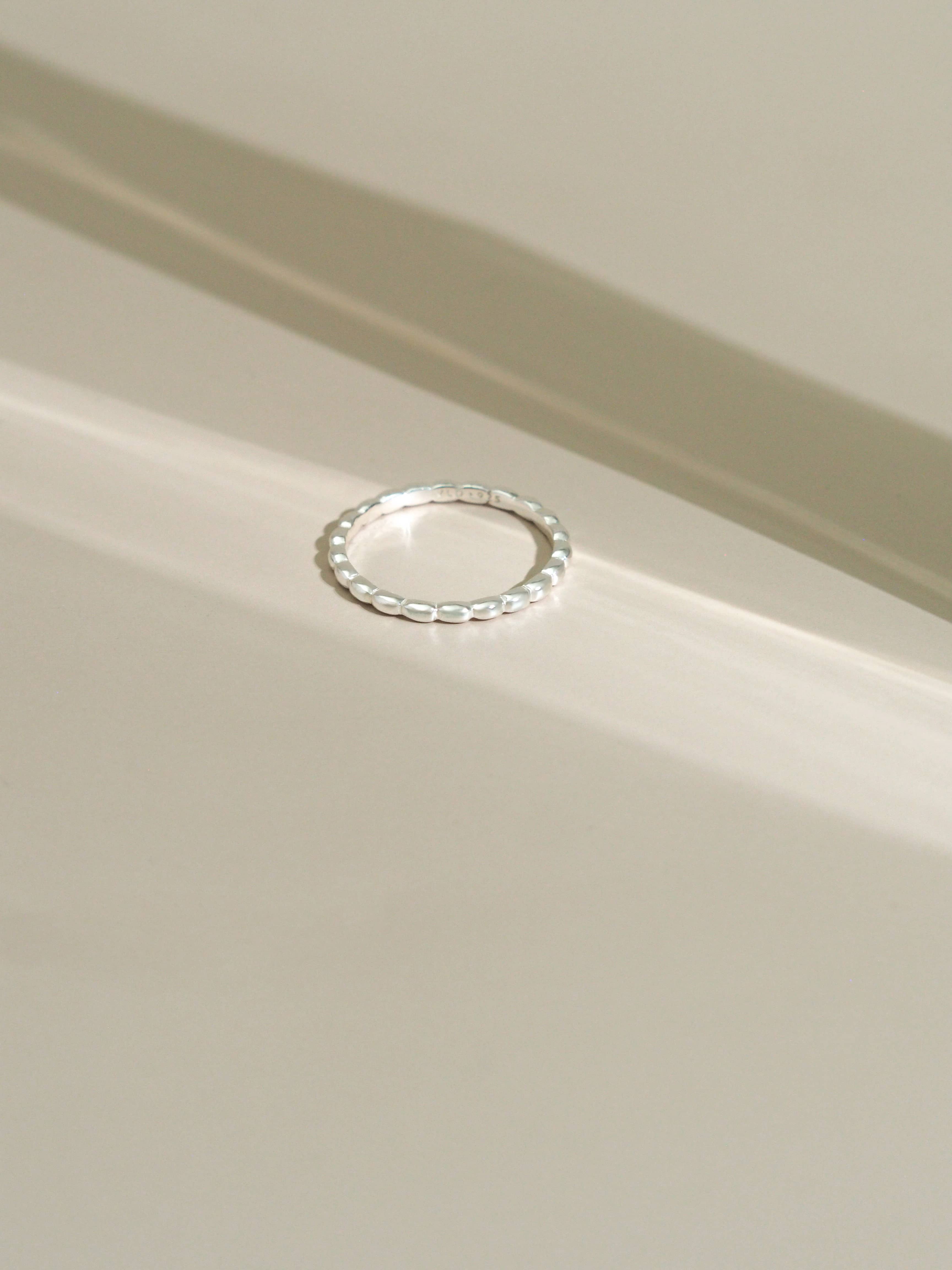 Bubble Slim Ring Silver or Gold | Everyday: Happy