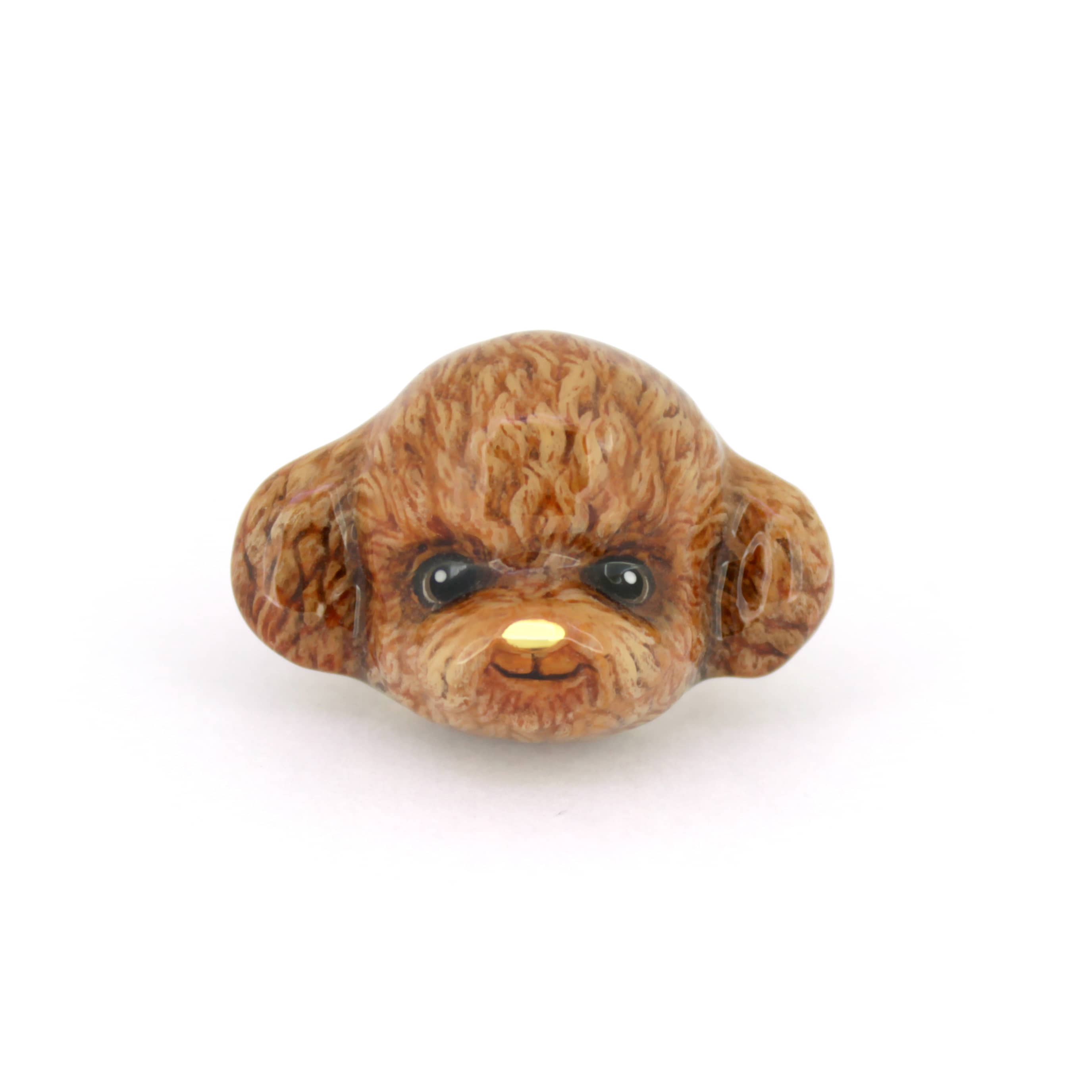 Hand-painted adorable poodle ring, especially designed for dog lovers.