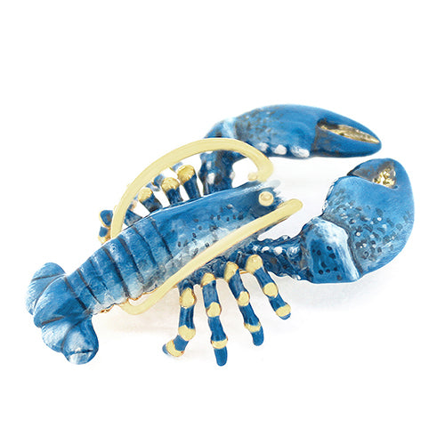 Blue Lobster Brooch