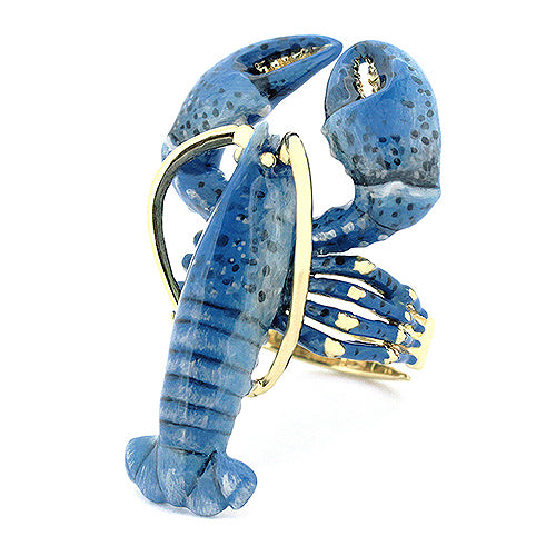 Blue Lobster Ring