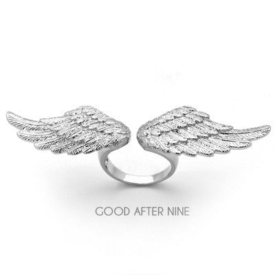 Angel Wing Ring Silver