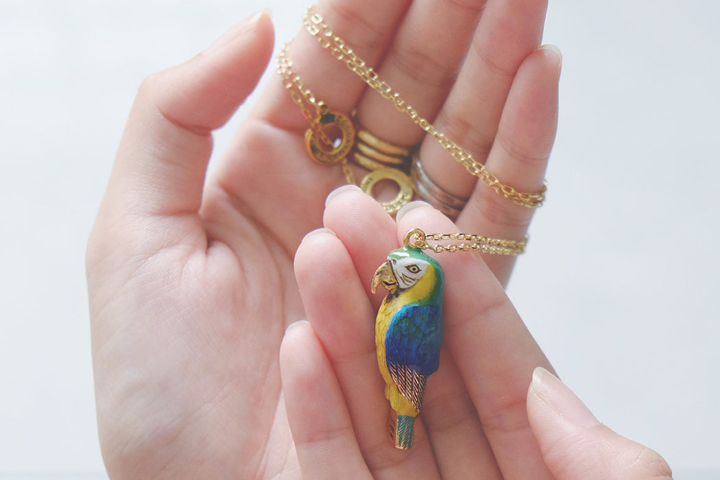 Arara Macaw Whistle Necklace
