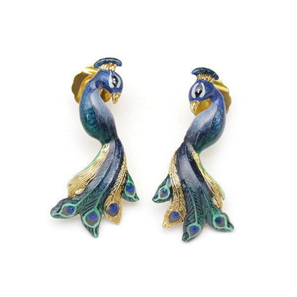 Peacock Earrings | Ballerine Bird