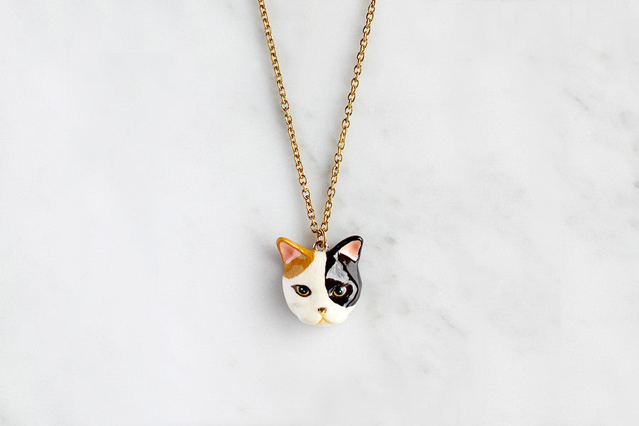 Calico Cat Necklace