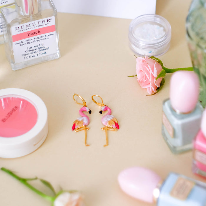 Flamingo Earrings | Ballerine Bird