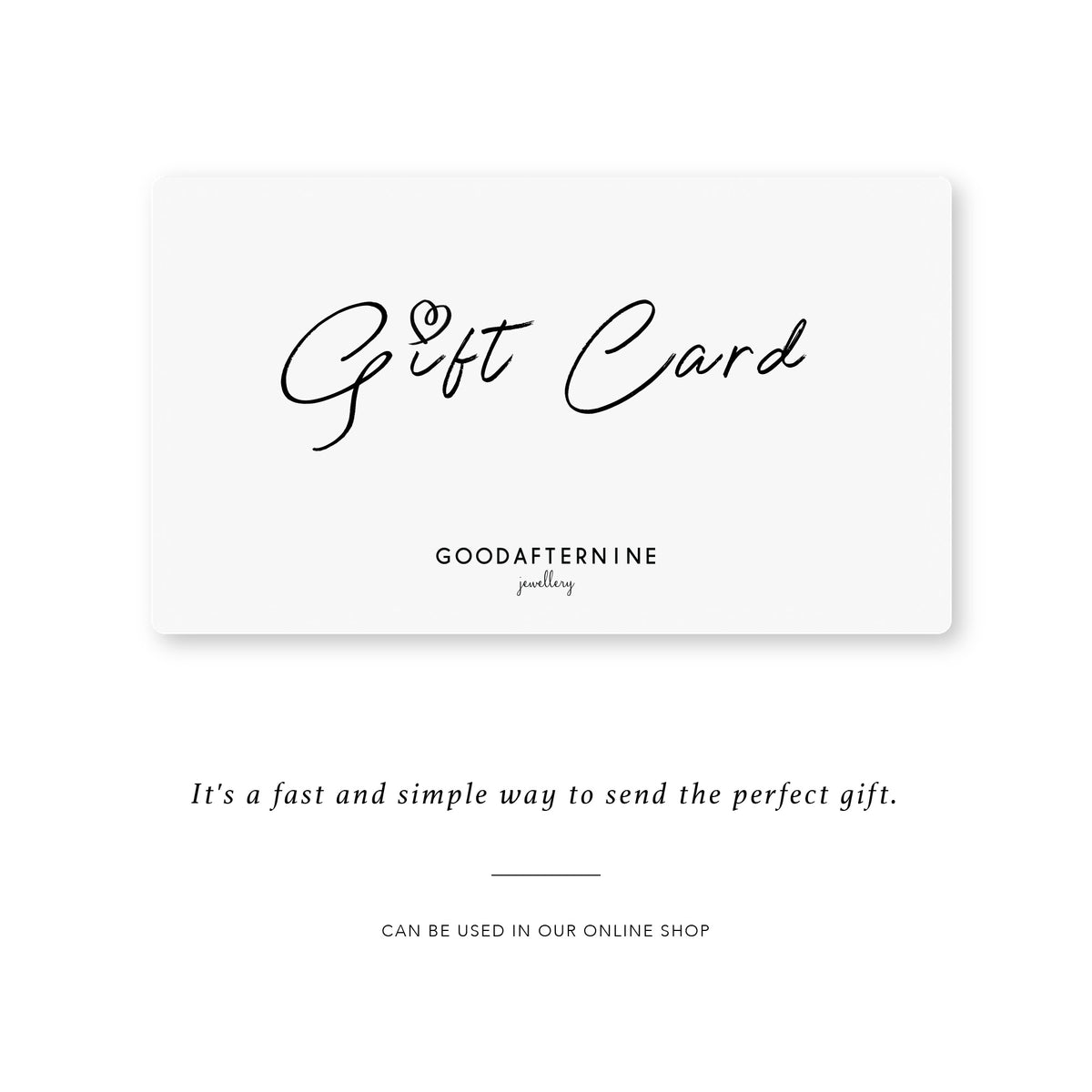GFN GIFT CARD GOOD AFTER NINE
