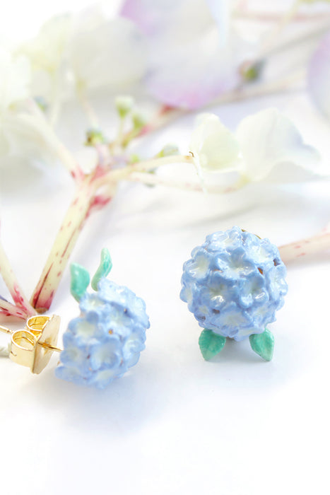 Hydrangea Purple Earrings