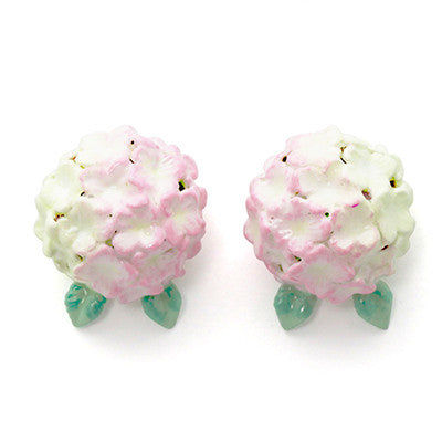 Hydrangea Pink Earrings