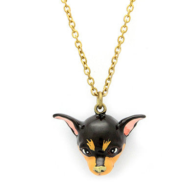 Brownie Chihuahua Necklace