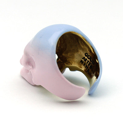 Pantone Serenity Rose  Skull Ring