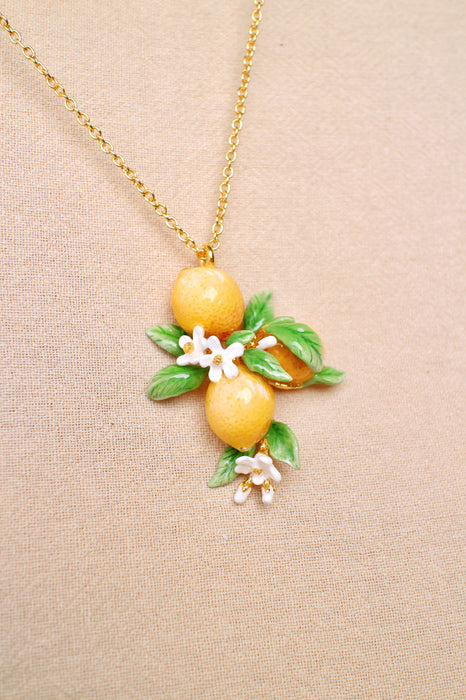 Fruity Blossom | Lemon Necklace