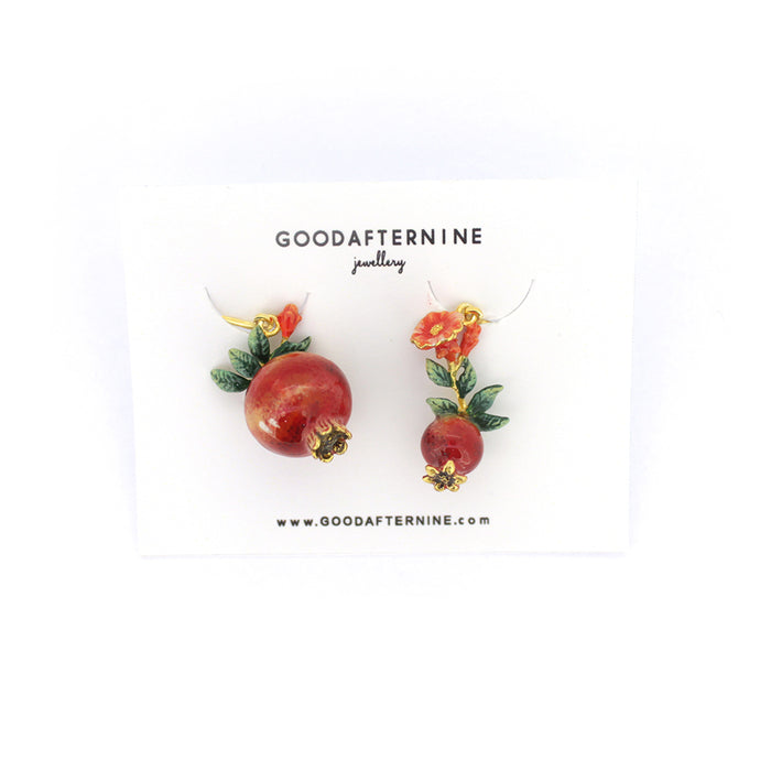 Pomegranate Earrings | Fruity Blossom