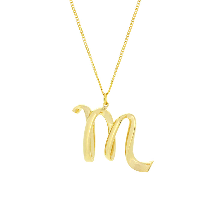 Alphabet M Necklace
