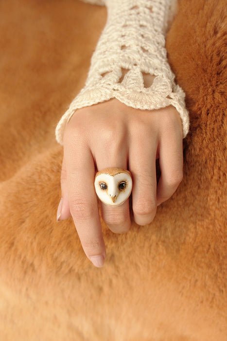 Lucky Barn Owl Ring